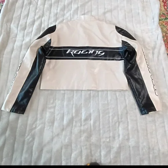 ❤️😲❤️ WOW Just in🎄🎄 Dazy Cropped Formula 1 Moto Jacket - Picture 8 of 16